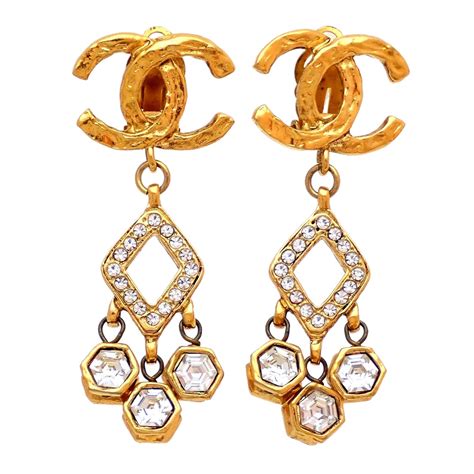 are chanel earrings real|authentic vintage Chanel earrings.